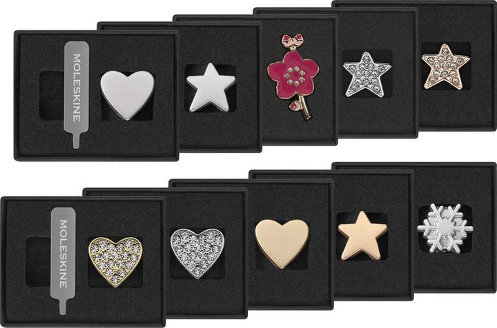 Actual product image Moleskine Pin Heart Silver (No binding)