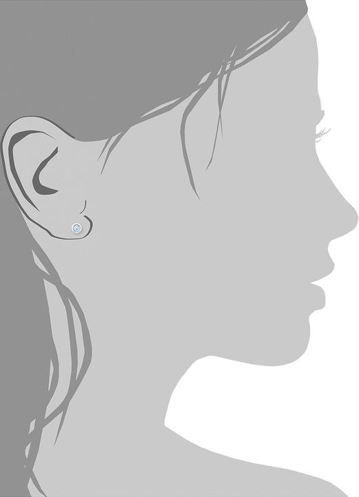 Produktbild Amor Schönes 6 mm grosse Basic-Ohrstecker aus 925er Sterling Silber (Silber)