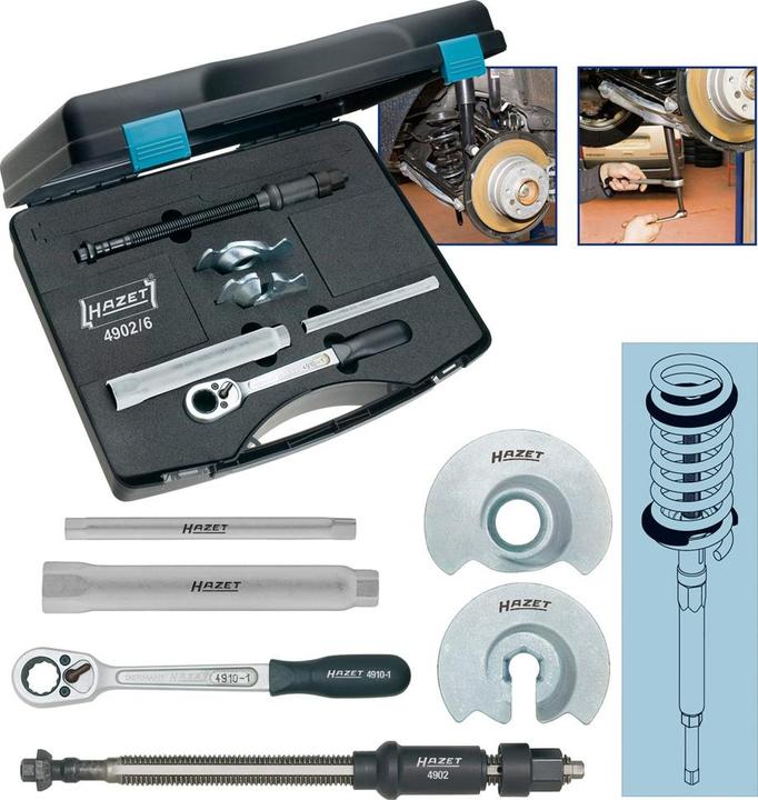 Actual product image HAZET Internal spring compressor set 4902/6