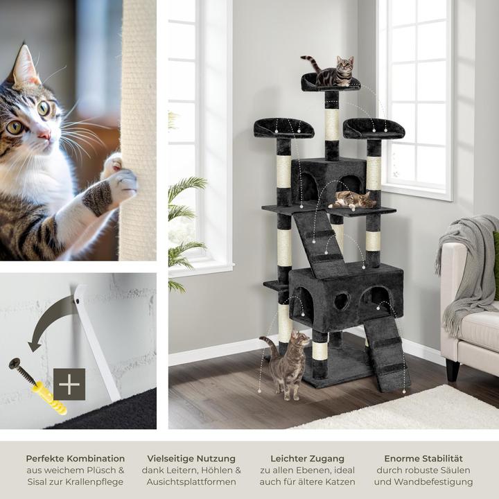 Produktbild tectake Mogli (170 cm, Schwarz, Weiss)