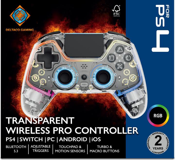 Produktbild Deltaco Gaming GAM-139-T (Switch OLED, Switch, PC, Android, iOS, PS4, PS4 Pro)