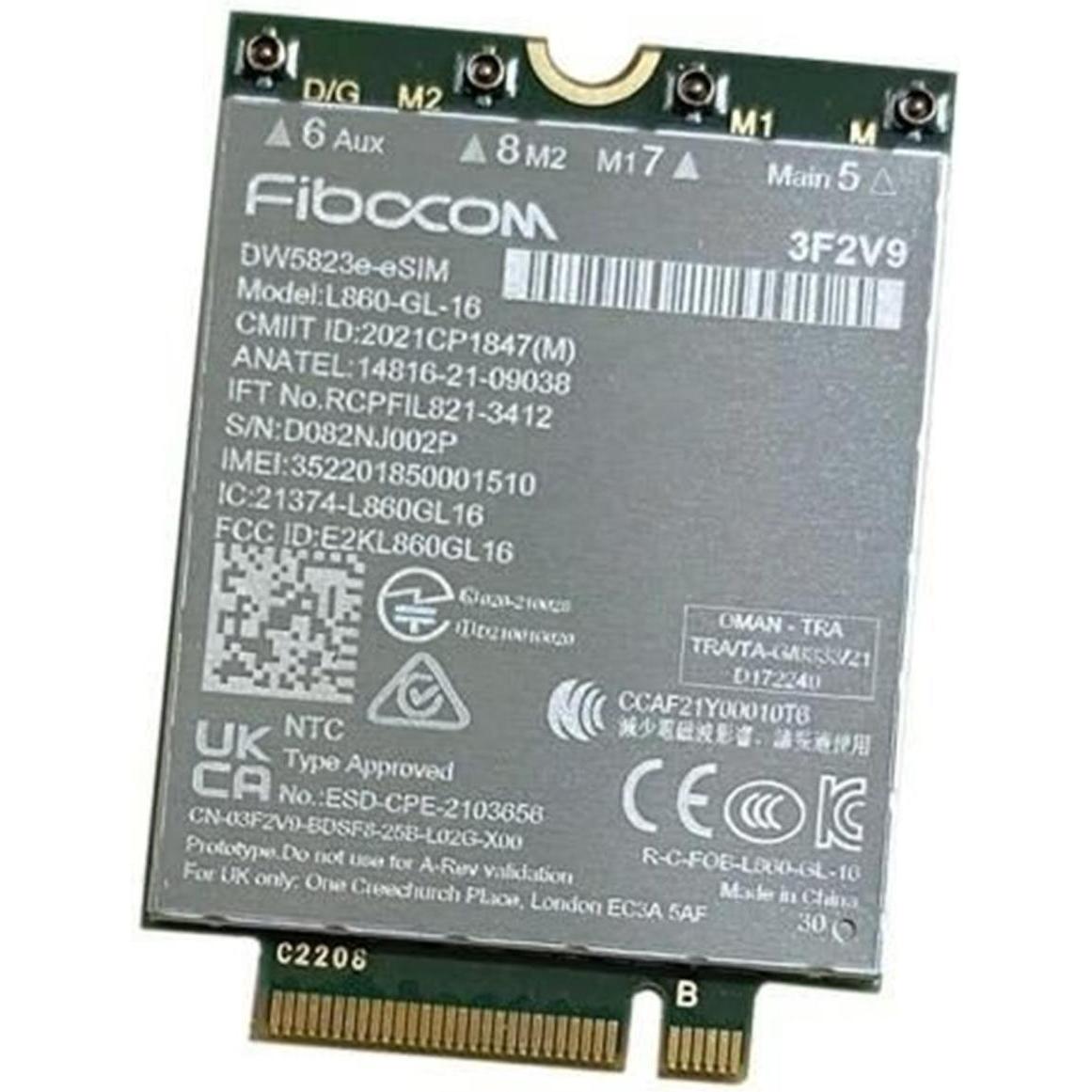 Dell DW5823E (Mini PCI Express), Netzwerkkarte, Grün