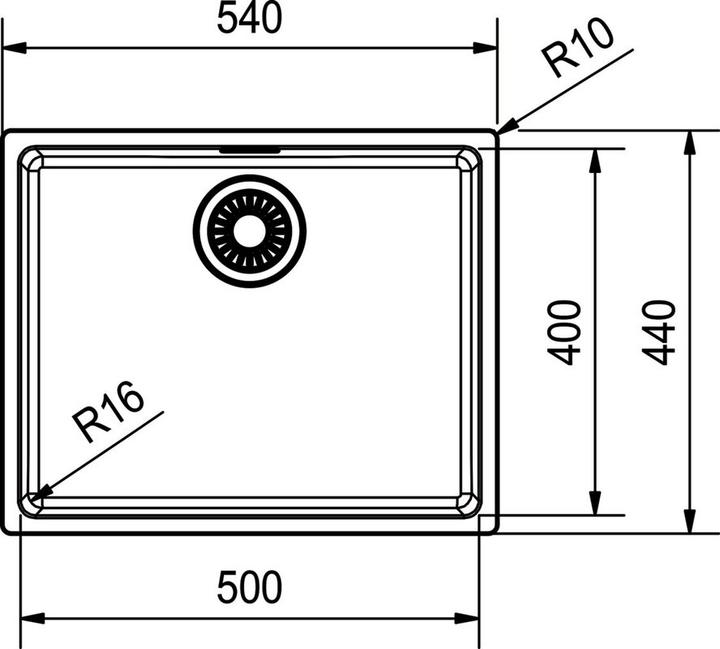 Produktbild Franke Maris MRX 110-50 (Unterbauspüle, 54 cm, 44 cm)