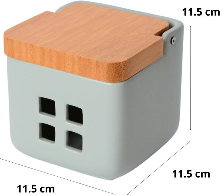 Actual product image Time Knoblauchdose mit Bambusdeckel und Belüftung