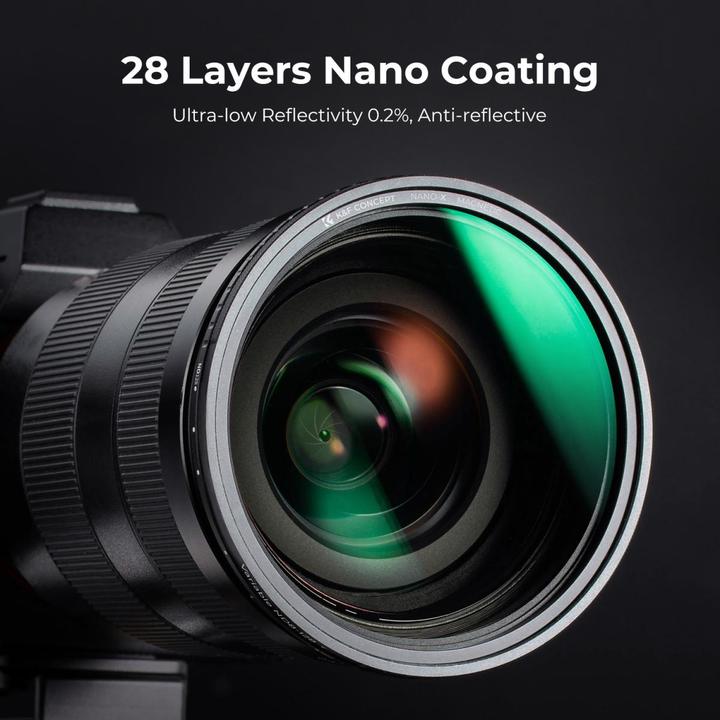 Productafbeelding K&F Concept Concept Nano X No Fork ND8-128 magneetfilter - 72 mm (72 mm, ND / grijsfilter)