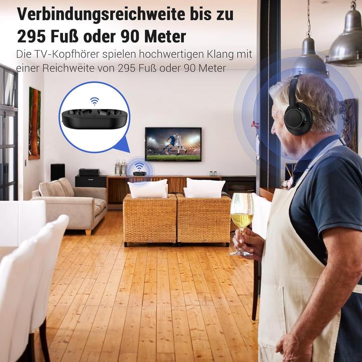 Produktbild Letsactiv Kabellose TV-Kopfhörer mit Sender-Ladestation (Kabellos)