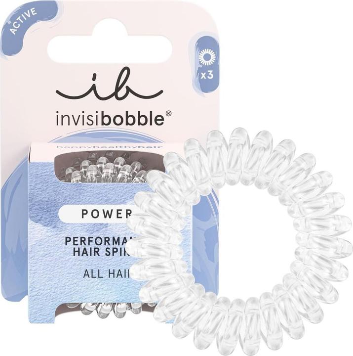 Image du produit Invisibobble Attaches de cheveux Power crystal clear 3 pcs (Élastiques à cheveux)