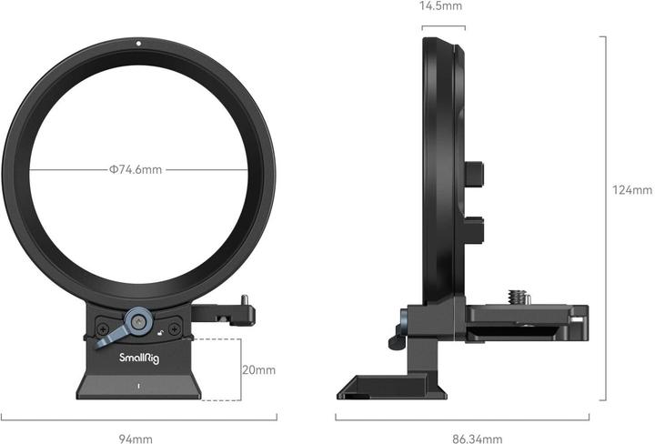 Actual product image SmallRig Mounting Plate Canon EOS R Series Kit Rotatable