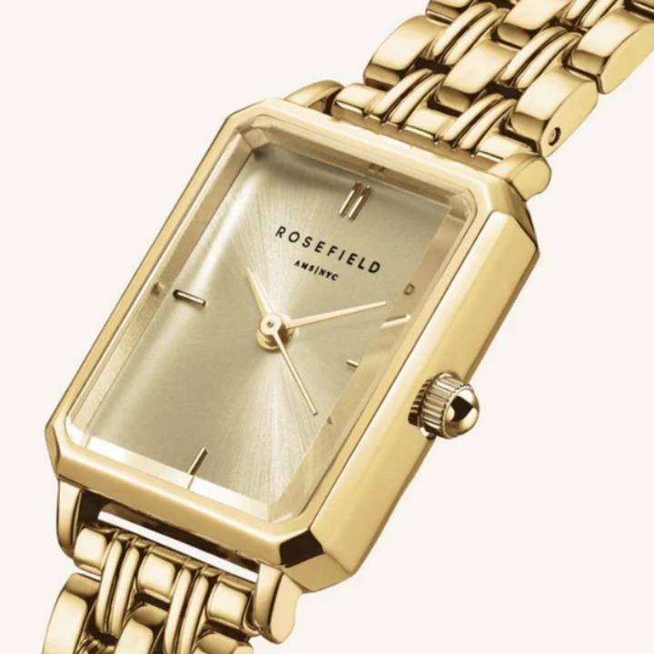 Produktbild Rosefield Octagon XS Champagne Gold Steel Armbanduhr (Analoguhr, 19.50 mm)
