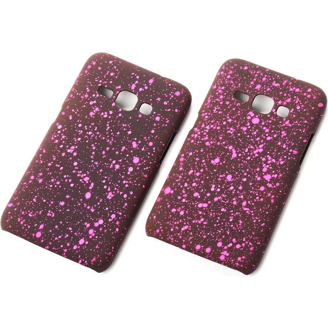 Thumbnail - König Design Handy Hülle Schutz Case Bumper Etuis für Samsung Galaxy J1 2016 3D Sterne Pink (Samsung Galaxy J1 (2016)), ...