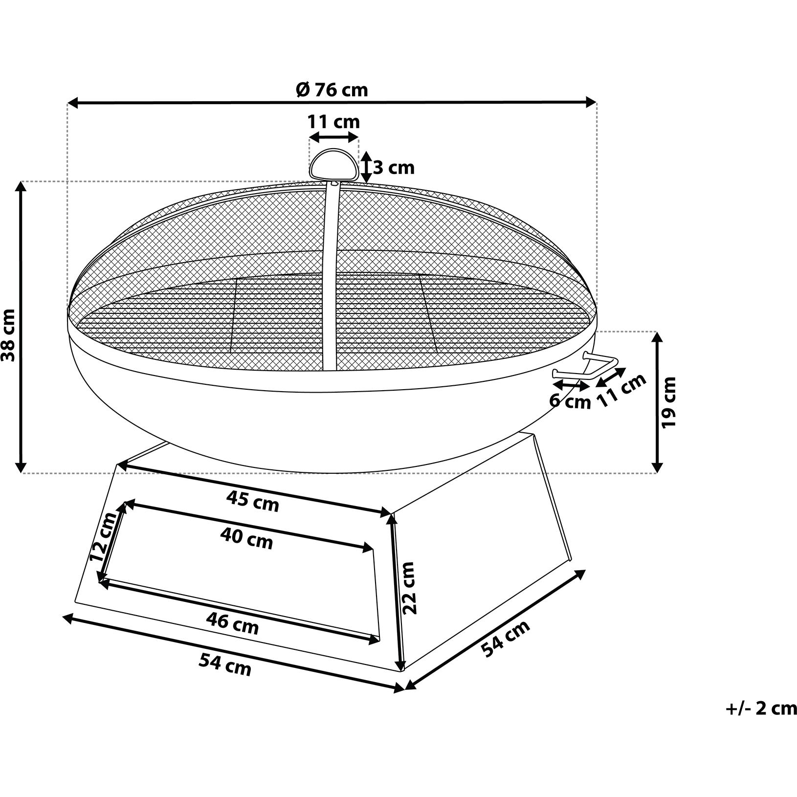 Thumbnail - Beliani, Feuerschale, Semeru (76 cm)