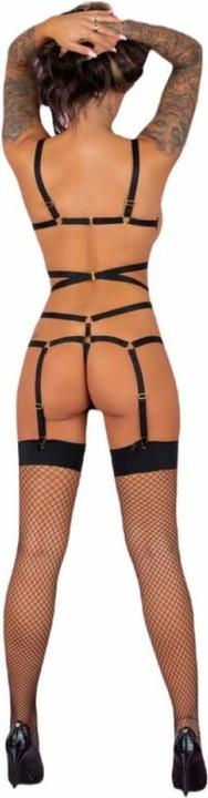 Produktbild LivCo Corsetti Fashion THIARA LC 20213 SET BODY + STRÜMPFE SCHWARZ L/XL (L, XL)