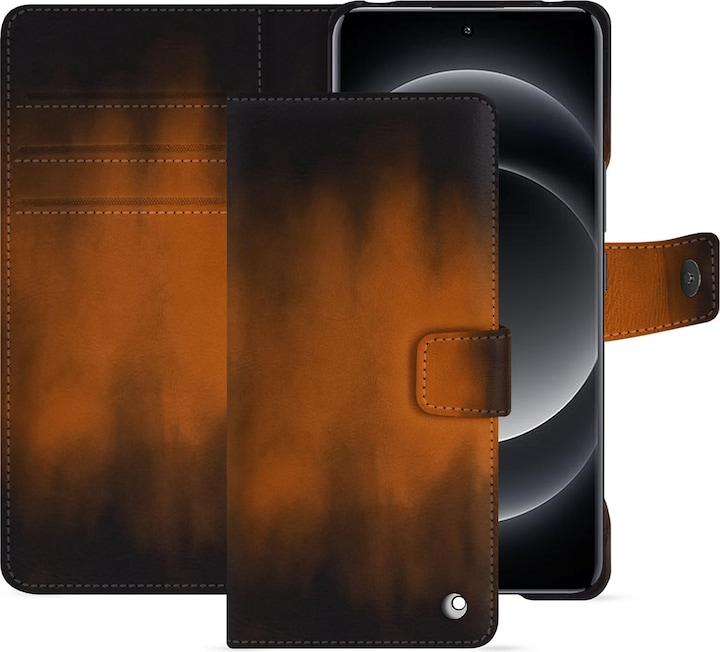 Actual product image Noreve Xiaomi 14 Ultra leather wallet case (Xiaomi 14 Ultra)