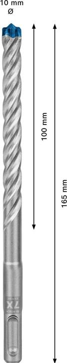 Productafbeelding Bosch Professional Zubehör Expert SDS plus-7X hamerboren, 10 x 100 x 165 mm, 50 st. (10 millimeter)