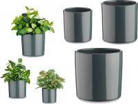 Actual product image Ibergarden set 3 ceramic pots cylinder 14-17-22 (22 cm)