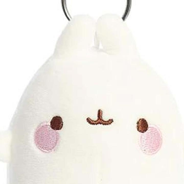 Actual product image Molang AURORA, 14223, Key Clip, 4in, Soft Toy, White