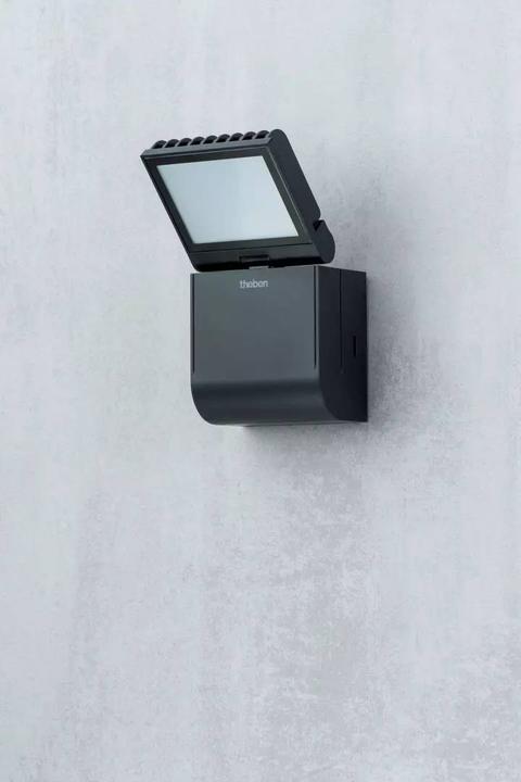 Actual product image Theben LED spotlight 8 watt, black theLeda S8-100L BK (900 lm)