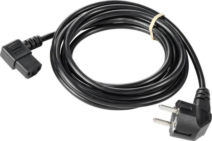 Produktbild Sygonix SY-5243884 Kaltgeräte Anschlusskabel Schwarz 5.00 m (5 m)