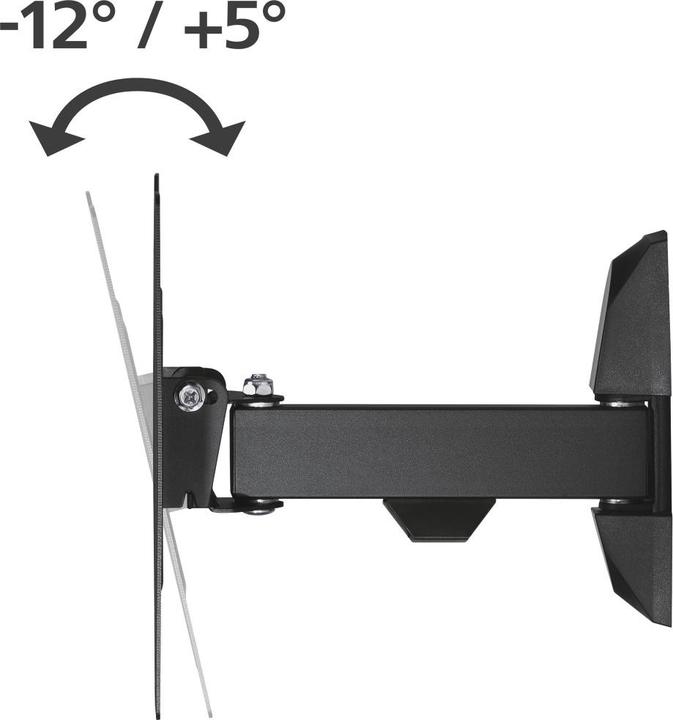 Immagine prodotto Hama Supporto da parete per TV, girevole, inclinabile, 122 cm (48") fino a 20 kg (Muro, 20 kg, 19" - 48")