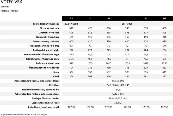 Actual product image Votec VRX - Gravel/Cyclocross - Frame kit -