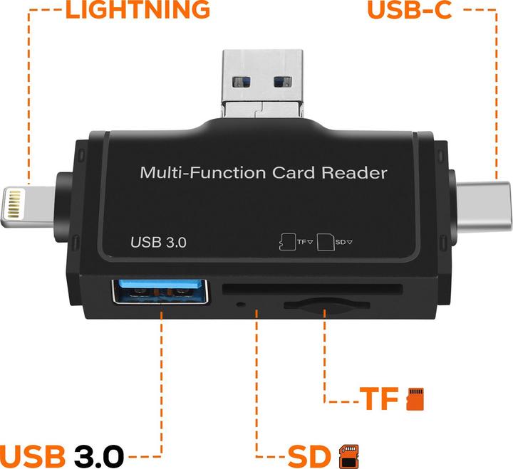 Produktbild LinQ SD/microSD/USB3.0 Multi-Reader (USB 3.0)