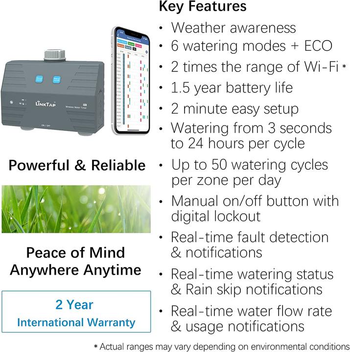 Immagine prodotto LinkTap D1 Computer per irrigazione wireless a 2 zone