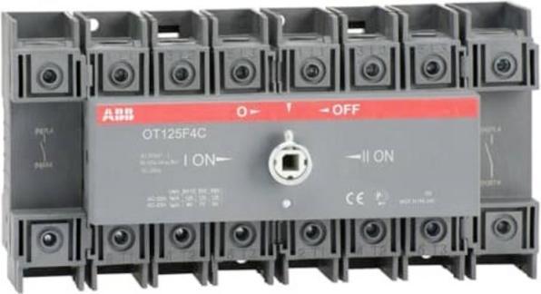 Actual product image ABB OT125F4C Load transfer switch 125A 4-pole 10-70qmm