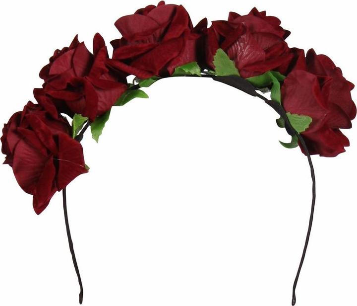 Thetru Haarreif mit Rosen rot