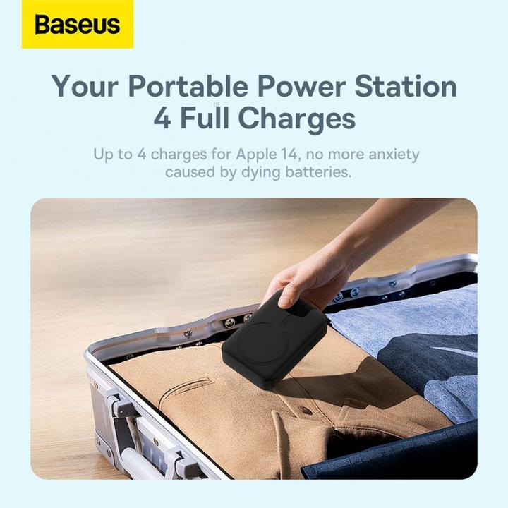 Actual product image Baseus Powerbank Magnetic Mini 20000mAh 20W (black) (20000 mAh, 20 W, 74 Wh)