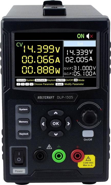 Immagine prodotto Voltcraft DLP-1305 Alimentatore da laboratorio, regolabile 0 - 30 V 0 - 5 A 150 W Slave-Fu