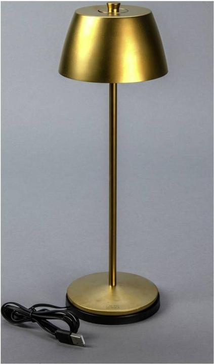 Actual product image Konstsmide Akku-Tischleuchte Éze LED 2200/3000K, Dimmbar - Gold Matt (170 lm)