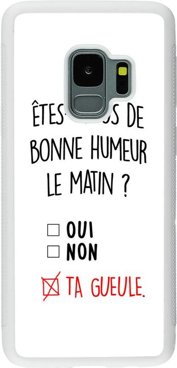 Produktbild PhoneLook Hülle Silikon weiss Bonne humeur matin (Samsung Galaxy S9)