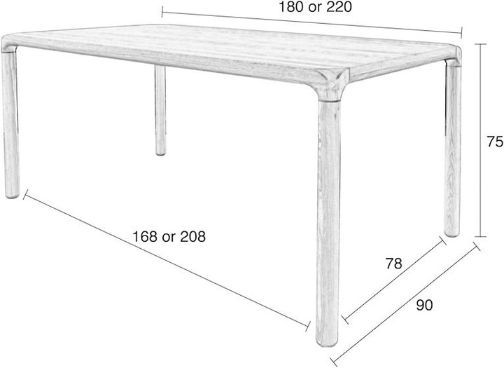 Produktbild Zuiver Storm (180 x 90 x 75 cm)