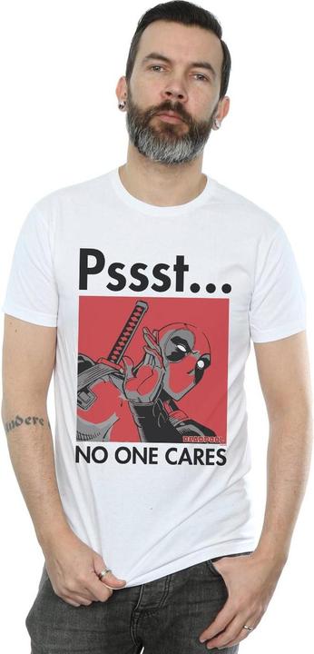 Image du produit - T-shirt DEADPOOL NO ONE CARES - Homme (S)