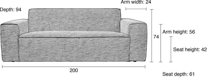 Produktbild Zuiver Bor (2-Sitzer)
