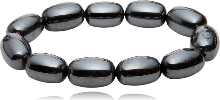 Immagine prodotto Leyda Bracciale in ematite (19 cm, Pietra colorata)