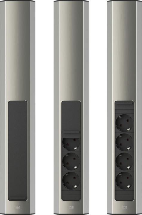 Image du produit Bachmann CASIA 2 4xCEE7/3 2,0m AEH aspect inox (4x, CEE 7/3, 2 m)