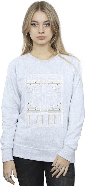 Image du produit Star Wars - Sweat THE MANDALORIAN THE WAY OUTLINE HELM - Femme (L)