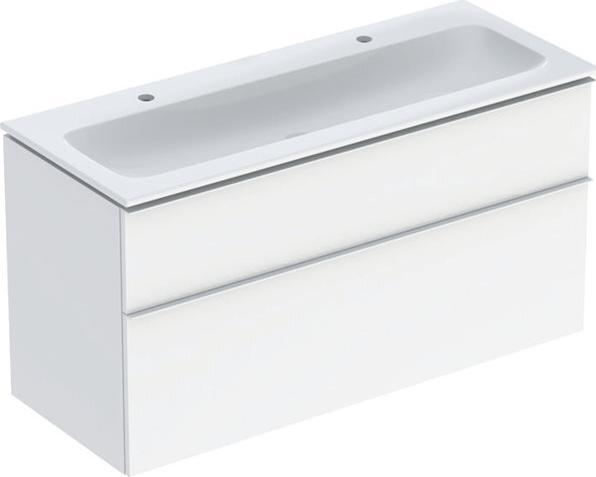 Geberit iCon Set Möbelwaschtisch mit Unterschrank, 2 Schubladen, 120x63x48 cm, 502334