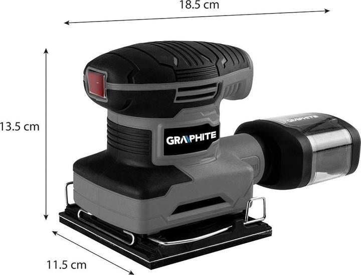 Actual product image Graphite Particle grinding 240 W, 110 x 100 mm foot (Sander, 240 W)