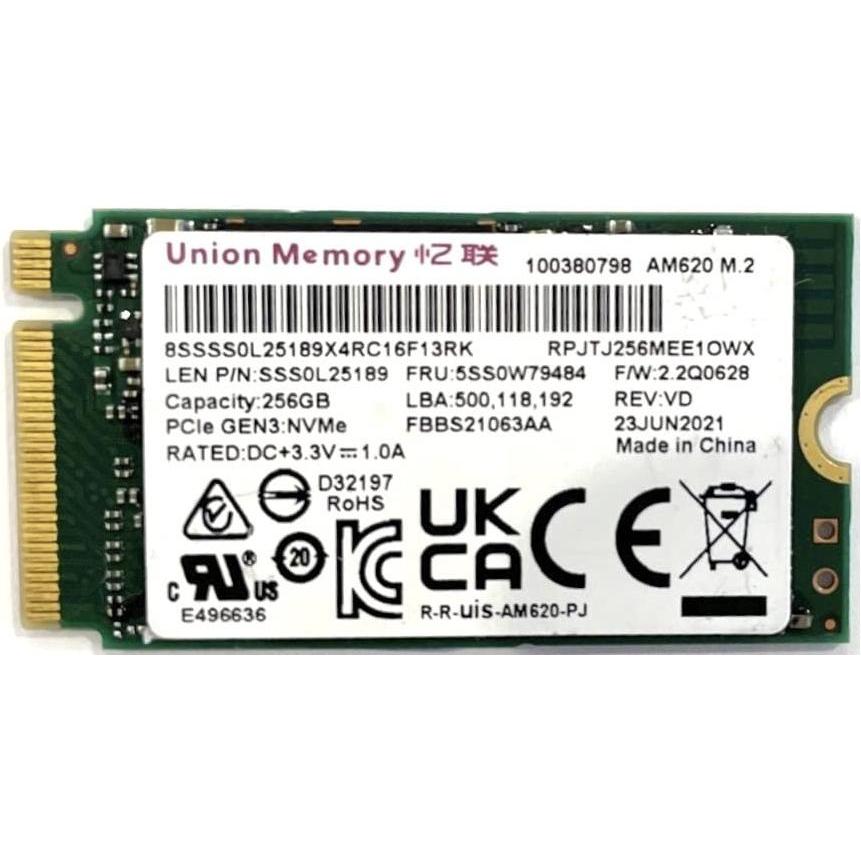 Lenovo SSD UM AM521 256G 2242 PCIe (256 GB, M.2 2242), SSD