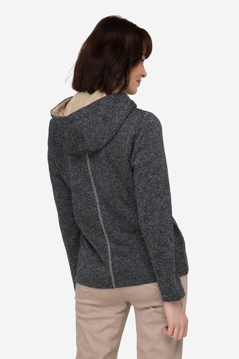 Produktbild Laurasøn Strickfleece-Jacke, Kapuze, Zipptaschen (S)