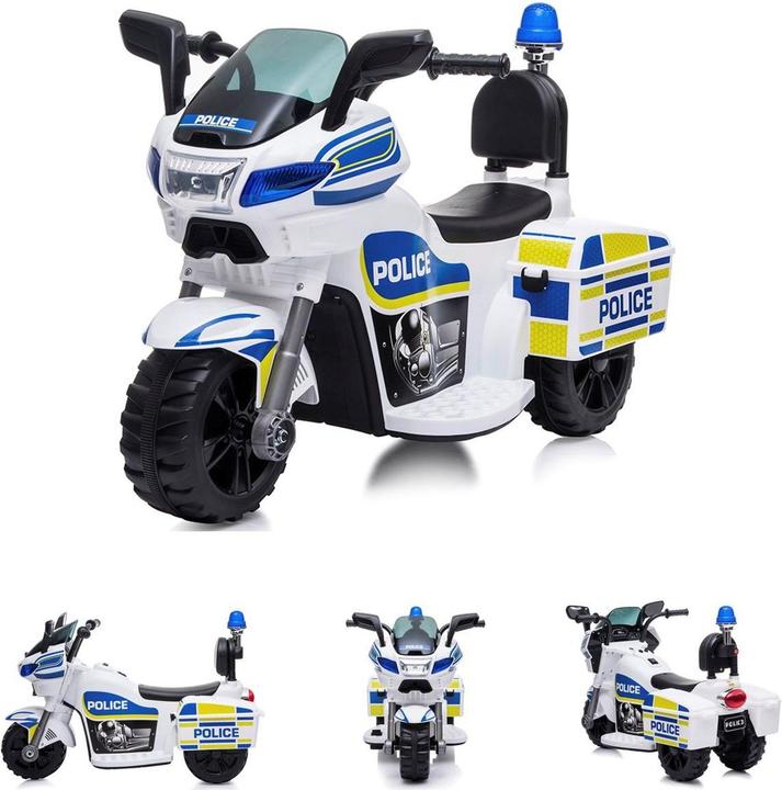 Chipolino Moto électrique enfants Police (7.20 V)
