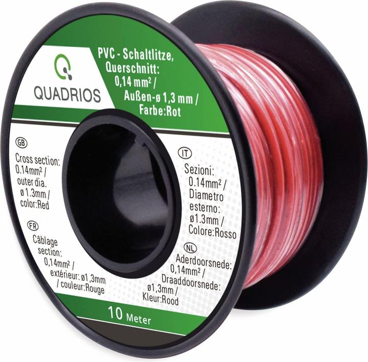 Productafbeelding Quadrios 19011CA084 Staaldraad LiFY 1 x 0,14 mm² Blauw, Bruin, Groen, Geel, Grijs, Rood, Zwart, Wit 70 m (70 m)