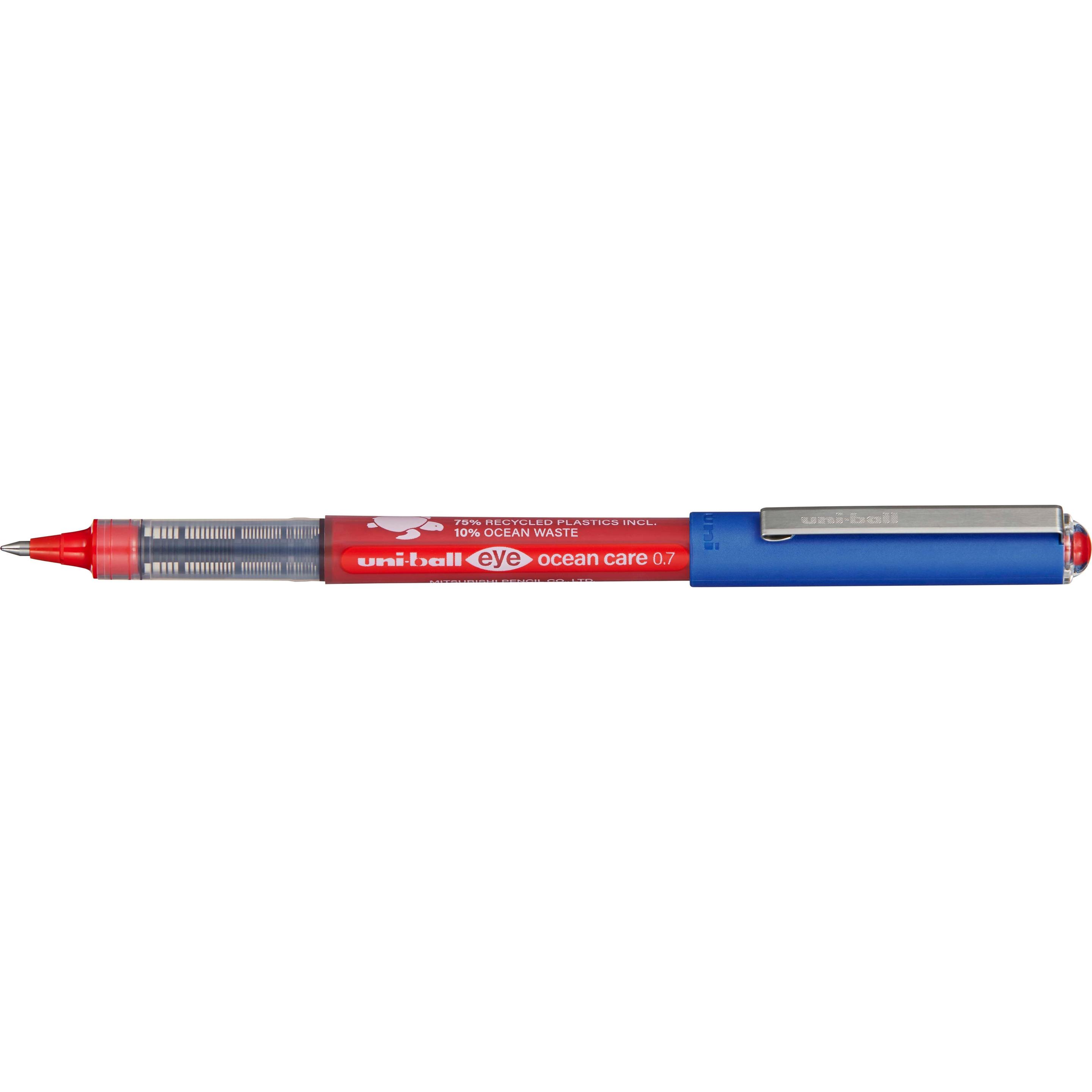 Thumbnail - Uni-ball, Schreibstifte, UB EYE Ocean Care Gelschreiber 0,4 mm, Schreibfarbe: rot (Rot, 1 x)