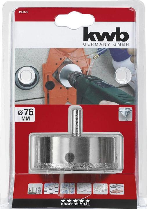 Produktbild kwb Diamant Lochsäge 76/25 Mm (76 mm)