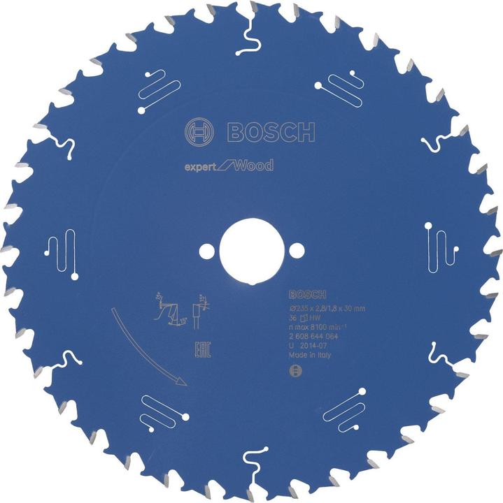 Produktbild Bosch Professional Zubehör Kreissägeblatt Expert for Wood, 235 x 30 x 2,8 mm, 36