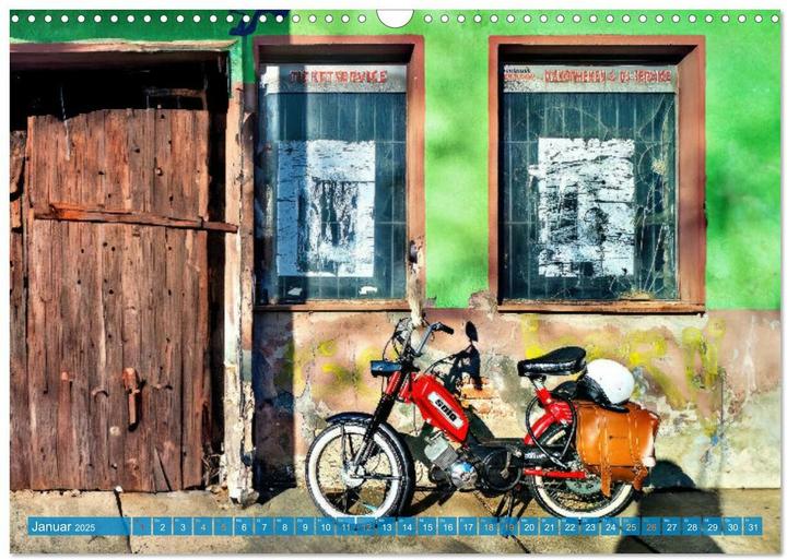 Actual product image Das Mofa meiner Jugend (Wandkalender 2025 DIN A3 quer), Monatskalender (A3)