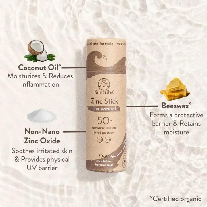 Immagine prodotto Suntribe Bio-Sonnenstift Tinted (Crema solare viso, Stick solare, SPF 30, 33 ml, 30 g)