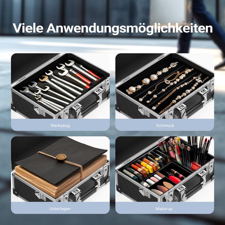 Produktbild Wiltec Alu Universalkoffer 32x23x16cm Werkzeugkoffer Werkzeugkiste Transportbox